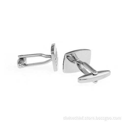 OEM & ODM Service Custom High Quality Rectangular Arc Mens Cufflinks